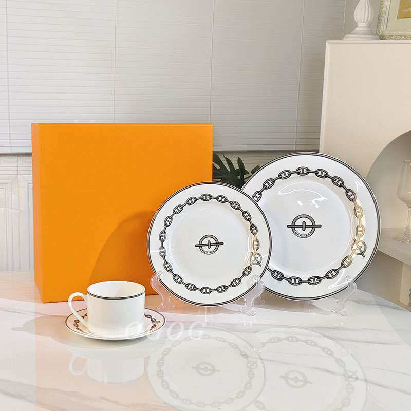 灰色铁链骨瓷牛排糕点西餐盘餐具网红下午茶杯咖啡杯家用简约杯碟,3C数码配件,其它配件,淘宝优惠券,粉丝福利购,淘宝优惠卷