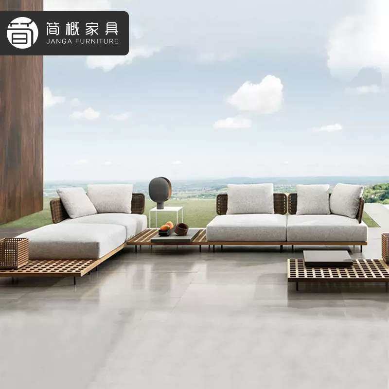 户外别墅露台沙发休闲花园庭院藤椅茶几酒店民宿阳台防雨防晒沙发,3C数码配件,其它配件,淘宝优惠券,粉丝福利购,淘宝优惠卷