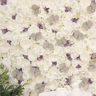 [夏花]仿真花墙网红墙婚庆花墙门店装饰墙可拼接剪裁FW46-107-121