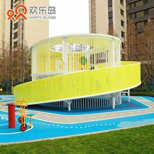 儿童组合滑梯不锈钢钻洞地蹦床秋千摇马转椅攀岩传声筒设备厂家
