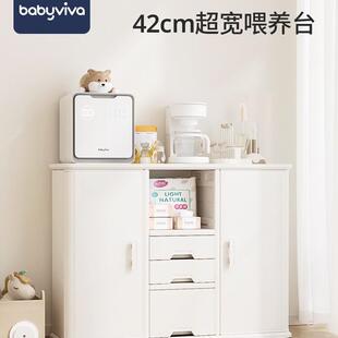 babyviva喂养台宝宝收纳柜婴儿用品置物架儿童衣柜玩具收纳储物柜