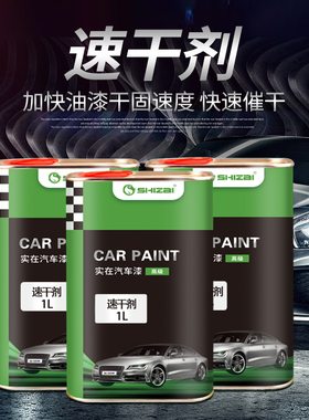 汽车涂料促干速干催干加速剂油烤漆辅料冬季喷漆快干添加剂1L装