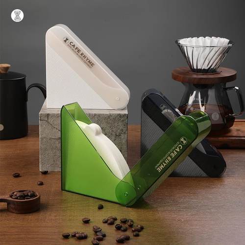 手冲咖啡滤纸收纳盒V60扇形滤纸盒V01/101滤纸防尘收纳滤纸架