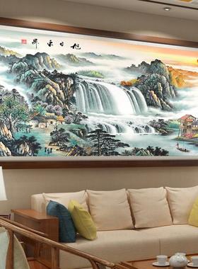 新款钻石绣富春山居图满钻客厅山水风景钻石画5d砖石秀AL1216