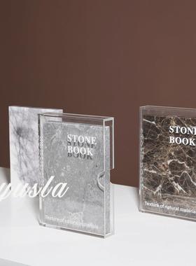 现代简约假书摆件样板房别墅酒店客茶几展厅电视柜书房柜软装饰品