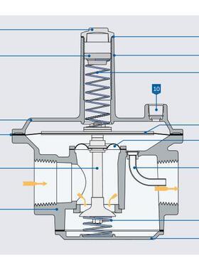Mertik Maxitrol 气体过滤器 HF2000F100-0-0C