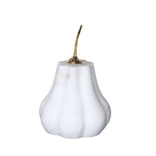 现代白玉南瓜几何造型意式极简摆件茶室书房桌面家居装饰品摆件