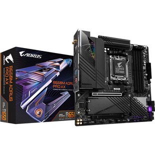电竞雕B650M AORUS PRO AX WIFI台式机电脑MATX主板DDR5支持AM5