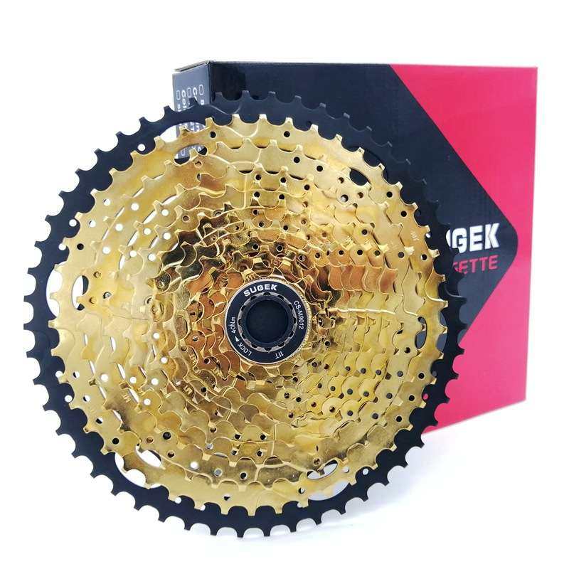 SUGEK盒装山地车飞轮11 12速自行车塔轮11-46 50 52T卡式金色卡飞,3C数码配件,其它配件,淘宝优惠券,粉丝福利购,淘宝优惠卷