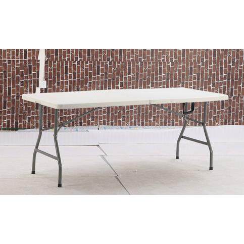 标准六英尺183cm 塑料折叠桌 吹塑休闲户外桌 高强度耐用餐桌