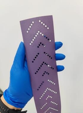 70x420mm 70x400mm 多孔砂纸 紫色旋风干磨砂纸 陶瓷磨料紫砂