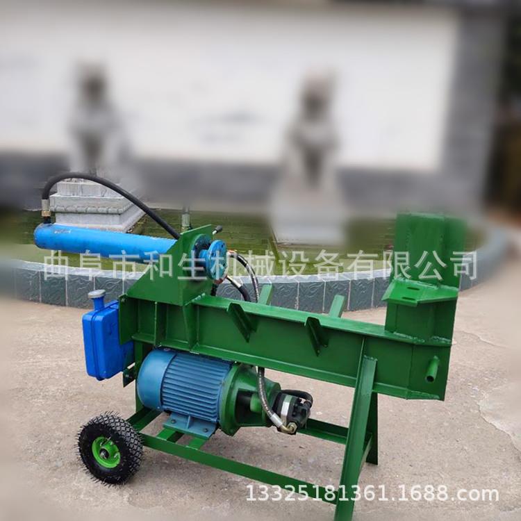 直销柴油机带动液压加长油缸劈材机订做高频率卧式液压15吨劈木机