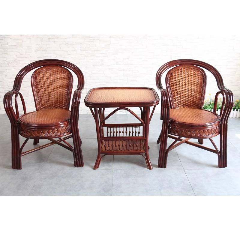 阳台桌椅三五件套真藤编椅子休闲喝茶桌椅组合茶桌滕凳靠背休闲J&,住宅家具,阳台椅,淘宝优惠券,粉丝福利购,淘宝优惠卷