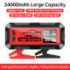 汽车应急启动电源搭电宝24000mAh大容量12V8000A快充100W带DC输出