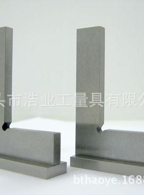 100x70工具钢90度角尺 带座直角靠尺 抛光拐尺 热处理 平口角尺