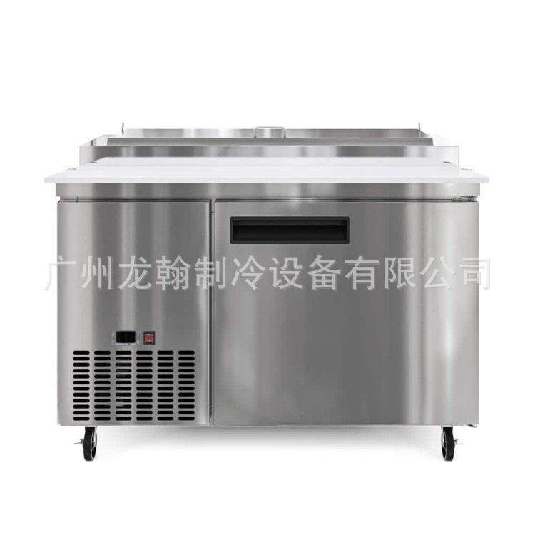 披萨撒料台凉菜展示柜卧式沙拉台商用风冷比萨保鲜柜