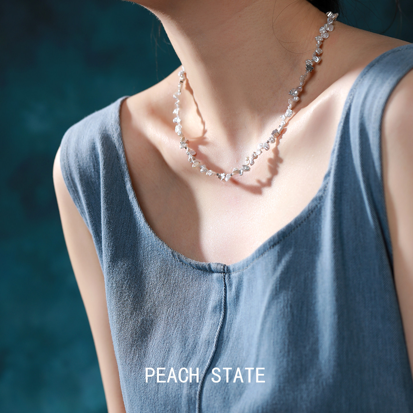 PEACHSTATE淡水珍珠高级感项链