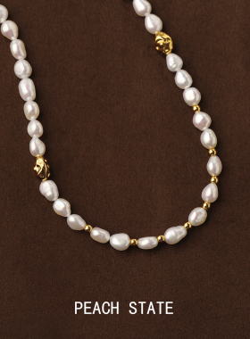PEACHSTATE法式高级感珍珠项链