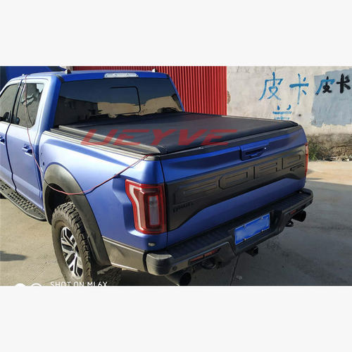 猛禽F150卷帘门伸缩平盖推拉后盖改装后雨篷尾箱平板盖电动