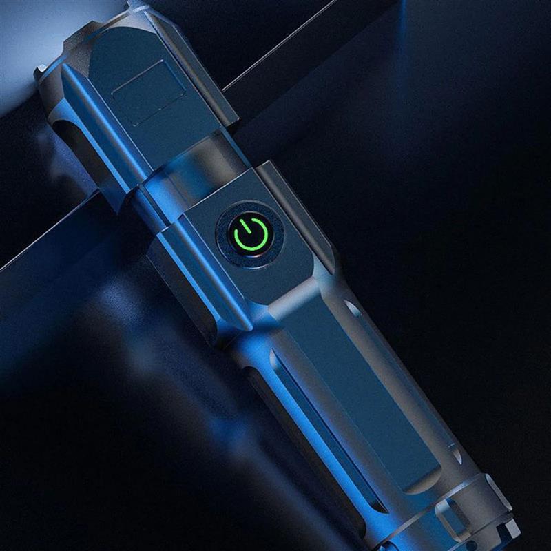 ABS Outdoor Flashlight Strong Bright USB Rechargeable Adjust图片