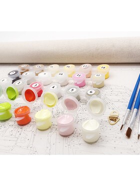 RUOPOTY Frame Colorful Bird DIY Painting By Numbers Acrylic