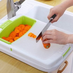 Over The Sink Cutting Boards,Plastic Chopping Board With Con