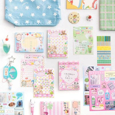 50 Sheets Cute Japanese Old-fashioned Style Memo Pads Messag