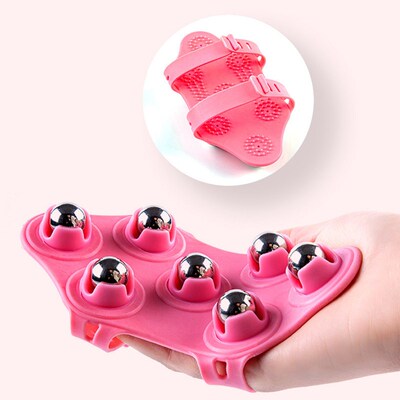 Balls Body Massage Glove Roller Ball Anti-Cellulite Muscle P
