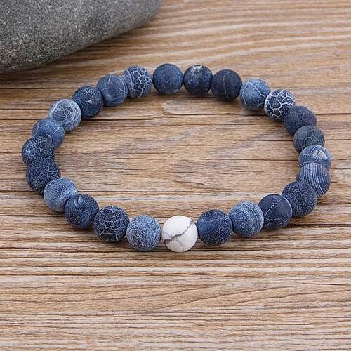 TYO Custom Female Male Marble Bead Tiger Eye Bead Blue Bead