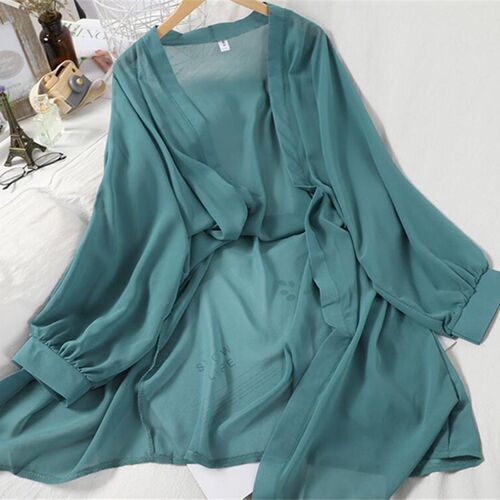 Spring Summer 2023 Korean Women Long Sleeve Chiffon Blouses