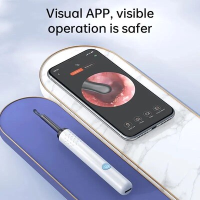 WIFI Visual Ear Cleaner Otoscope Camera with 6 LED Lights 4.