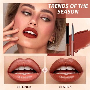2025  Matte Nude Lipstick Pen Long Lasting Lipliner Lip Penc