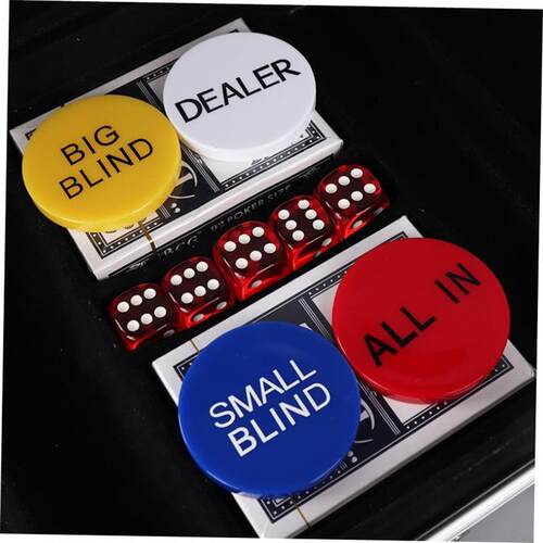 500 Chip Dice Style Poker Set Aluminum Case Taxas 筹码套装
