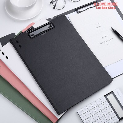 A4 File Folder Clipboard Writing Pad Memo Clip Board Double