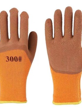 Gloves mens winter labor insurance wear wear thicker padded