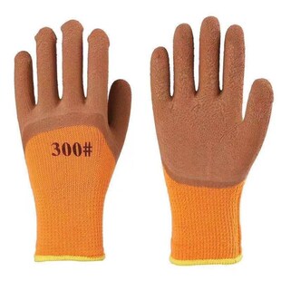 Gloves mens winter labor insurance wear wear thicker padded