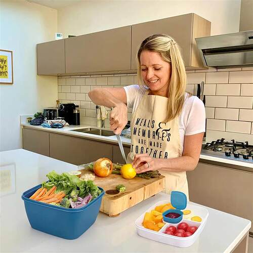 1100ml/1500ml Portable Lunch Box Container 2 Layer Grid Sala