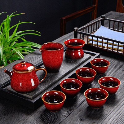 Chinese Kung Fu Tea Set glass Portable Teapot Set