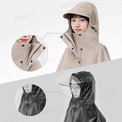 SEAMETAL Thickened Adult Motorcycle Raincoat Electric Bike R