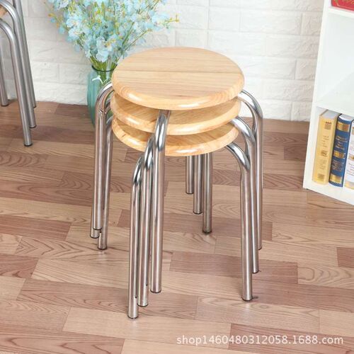 Xiang Xing Mei-Simple Household Solid Wood Small Round Stool