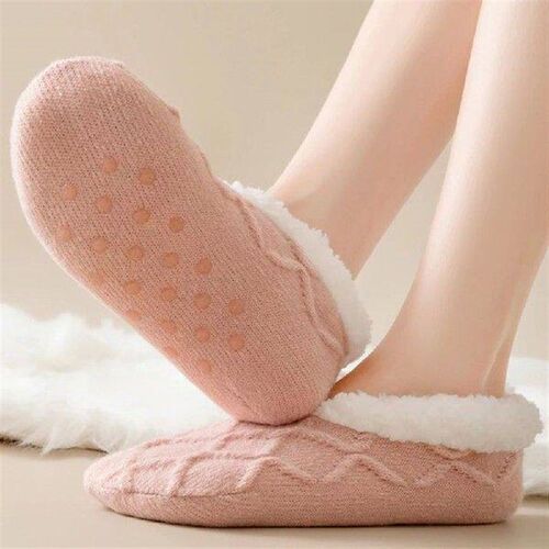 Winter Indoor Home Slippers Socks Non Slip Fuzzy Floor