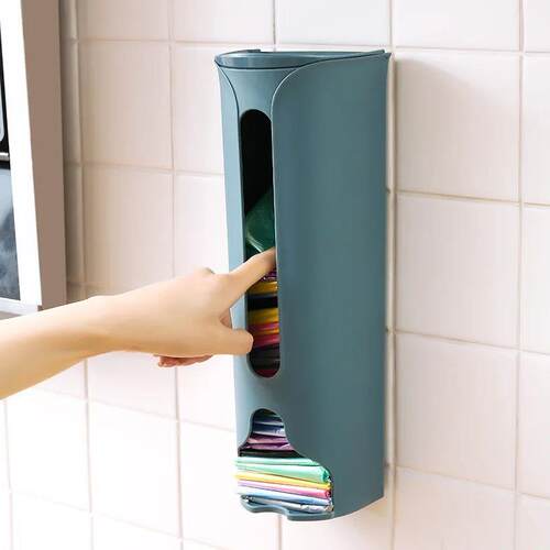 Kitchen Plastic Bag Holder Organizer Wall Hanging Garbage Ba