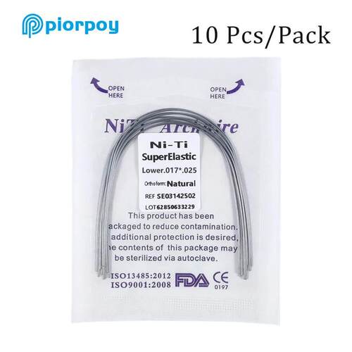 10 Pcs Dental Orthodontic Niti Archwires Natural Form Super