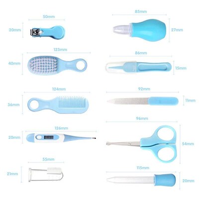 10pcs/baby care set newborn beauty manicure set baby medical