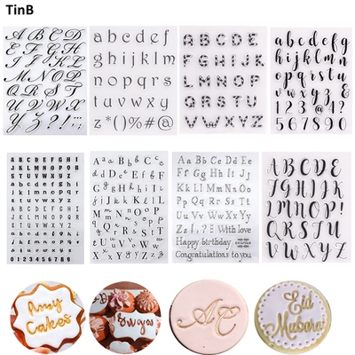 Cake Decorating Tools Alphabet Fondant Cake Stamp Silicone