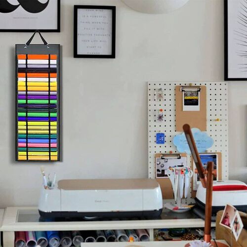 Vinyl Roll Holder with 48 Compartments, Vinyl Roll Storage O