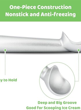 Aluminum  Ice Cream Scoop 7 inches Scooper Spoon  Cookie