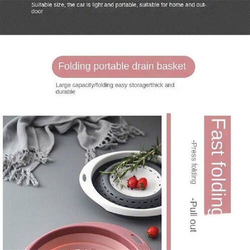New Double Layer Draining Basket Multi-Functional Square