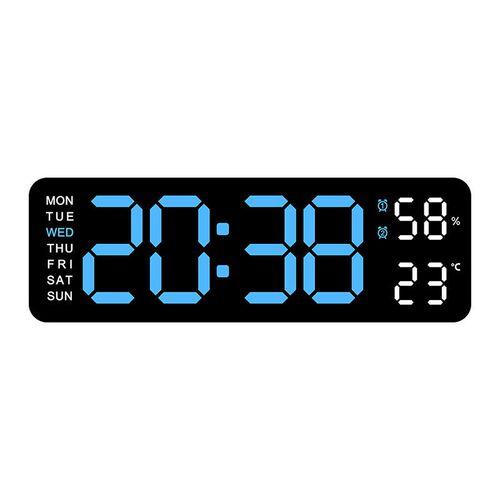 Electronic clock, simple and multifunctional, rectangular