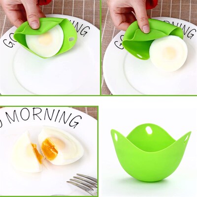 Poached Egg Cup Silicone Poacher Cups Microwave Egg Cooking